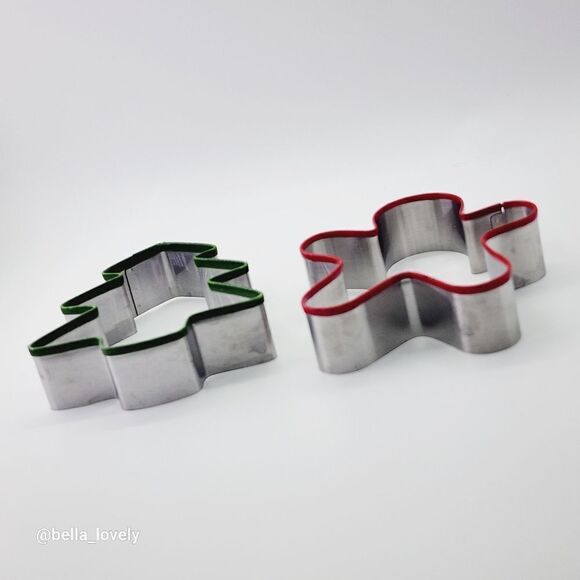 🏖 Christmas Themed Cookie Cutters Tree Gingerbread Man - Picture 2 of 4